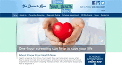 Desktop Screenshot of knowyourhealthnow.com